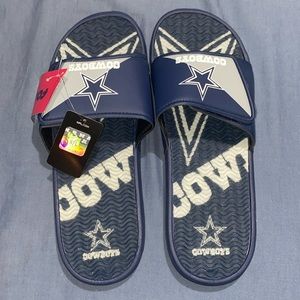 FOCO Men's NFL Team Logo Athletic Gel Sandal Slides